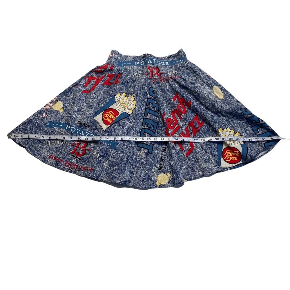 Idaho Potatoes Pop Art French Fries Skater Circle Skirt Quirky Unique - Picture 9 of 15